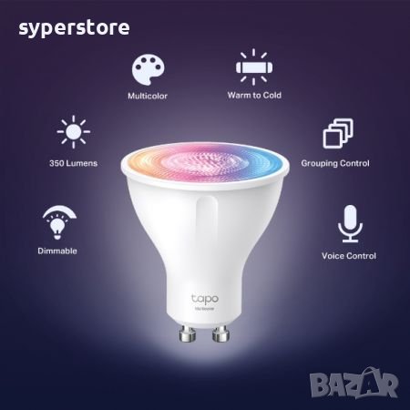 Интелигентна електрическа крушка TP-Link Tapo L630 16 милиона цвята , снимка 3 - Други стоки за дома - 38287740