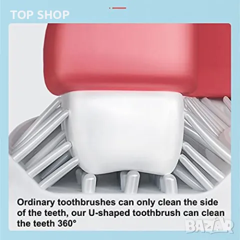 Иновативна силиконова четка четка за зъби- 360 градуса, снимка 2 - Друга електроника - 48623648