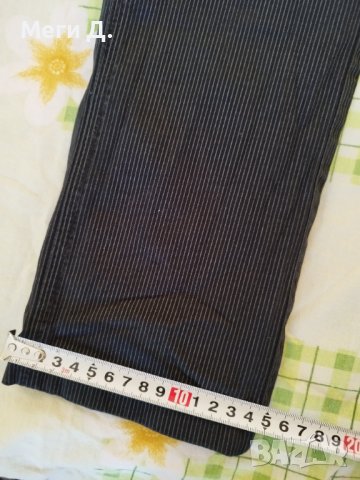 Черен панталон на райета+1 панталон подарък, размери 29-28/М, снимка 7 - Панталони - 40823837