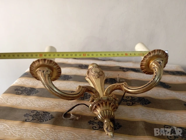 Бароков аплик за стена, снимка 5 - Лампи за стена - 50990297