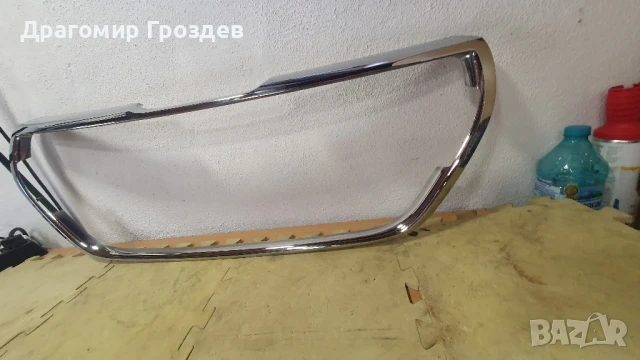  Хром рамка за решетка на предна броня за Peugeot 208 I / Пежо 208 (2016-2019), снимка 4 - Части - 51251943