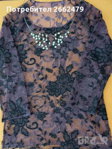 Продавам елегантна дантелена, празнична блуза., снимка 3 - Блузи с дълъг ръкав и пуловери - 34588942