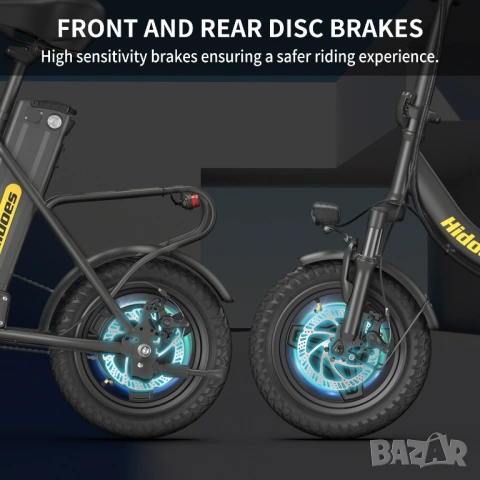 Електрически велосипед/колело HIDOES C5 350W 10.4AH, снимка 4 - Велосипеди - 53193101