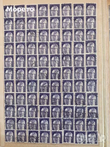 Лот стари марки от ГФР-От 1954 до 1990г-595 броя, снимка 6 - Филателия - 48478430