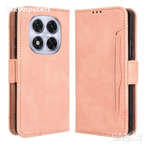 Кожен Калъф Портфейл за Xiaomi Redmi Note 14 Pro+ 5G / Note 14 Pro 5G / Poco X7 5G - Множество Слото, снимка 5 - Резервни части за телефони - 53538073