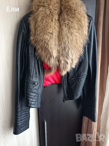 Кожено яке естествена кожа , снимка 2 - Якета - 53280877
