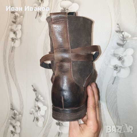 H by HUDSON LONDON Yorke  кожени боти  номер 44, снимка 3 - Мъжки боти - 43855861