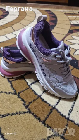 сиво-лилави спортни маратонки , снимка 2 - Маратонки - 49246518