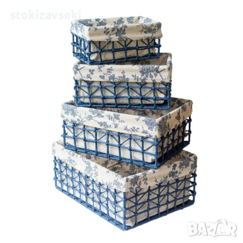 Панер за съхранение, син цвят, 4 размера, снимка 1