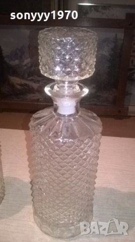 стъкленици с тапи за колекция коняк или уиски-2бр, снимка 7 - Антикварни и старинни предмети - 27501383