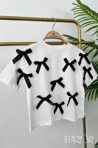 памучни дамски тениски , снимка 2 - Тениски - 50425941