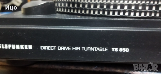 Telefunken TS 850 HIFi direkt drive turntable., снимка 2 - Грамофони - 52566077