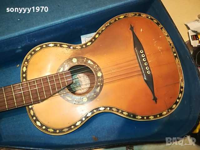 поръчана!!!LONDON ENGLAND-АВТЕНТИЧНА КИТАРА 2011220837M, снимка 3 - Антикварни и старинни предмети - 38730454