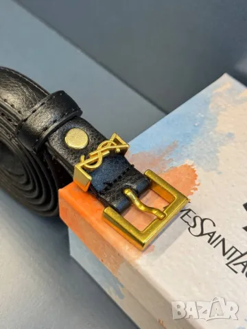 колани от естествена кожа в кутия 2см ysl saint laurent , снимка 4 - Колани - 50415887
