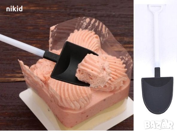 декоративна пластмасова лопатка лъжица лъжици за парти крем мус десерти лъжица лопатка, снимка 3 - Аксесоари за кухня - 32226670