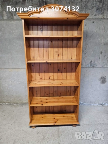 Библиотека в стил Рустик (изцяло от масив) 