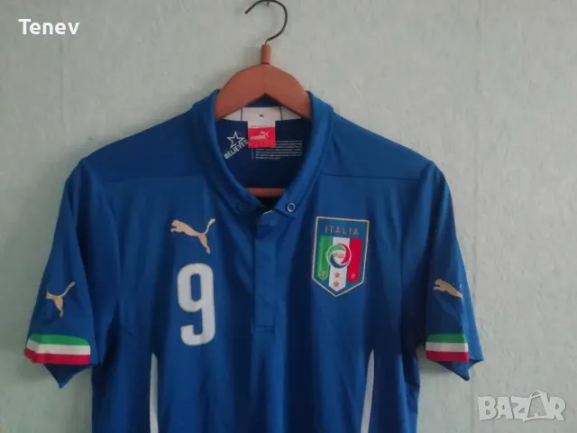 Италия Балотели оригинална тениска фланелка футболна размер М Balotelli Italy Puma, снимка 4 - Тениски - 49404836