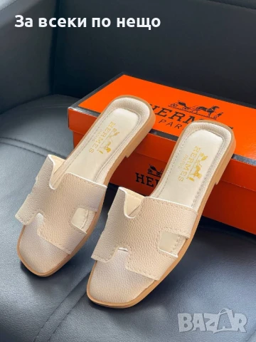 Hermes Дамски Чехли Хермес - 3 Налични Цвята Код E546, снимка 5 - Чехли - 50803681