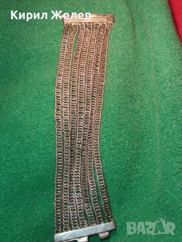 19 век сребърна сачанена възрожденска ПЛЕТКА ГРИВНА ЕТНО НАКИТ за НОСИЯ с ЩИФТ МАЙСТОРСКО БИЖУ 22282, снимка 4 - Антикварни и старинни предмети - 33215629