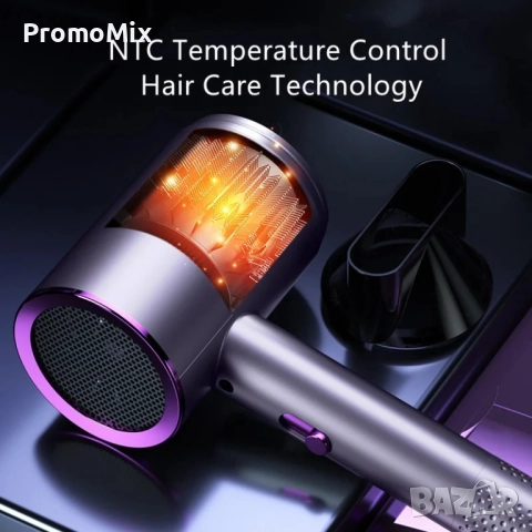 Сешоар Hibima XL2000 800W Туристически малък сешоар йонизация, снимка 6 - Сешоари - 52433809