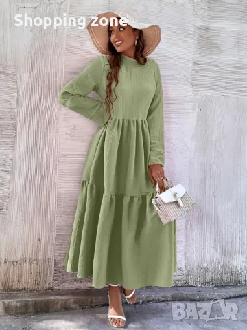 Дълга рокля в мента