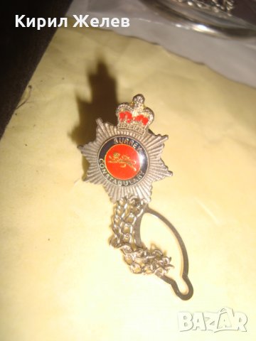 ВИНТИДЖ РЯДКА ЕМАЙЛИРАНА ЗНАЧКА с ГЕРБ 21671, снимка 5 - Колекции - 32523973