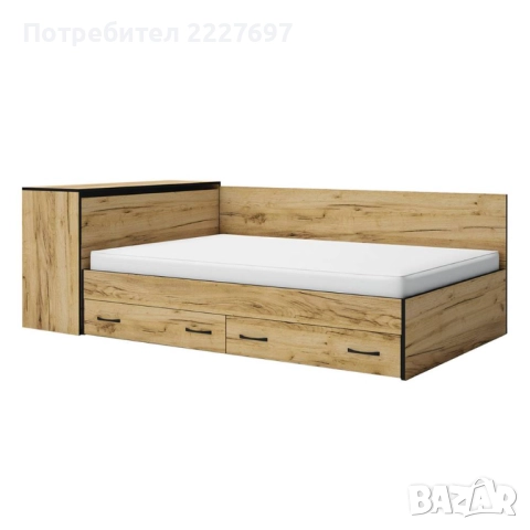 Легло с чекмеджета и ракла Анди за матрак 120/190см