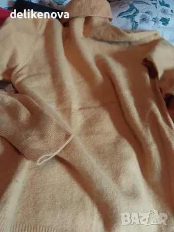 Kate Storm Holland Кашмир Size S Страхотен поло пуловер, снимка 2 - Блузи с дълъг ръкав и пуловери - 47459720