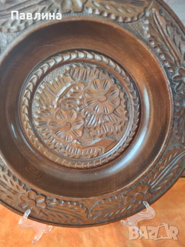 Чиния за стена от дърво, снимка 4 - Други - 51222102