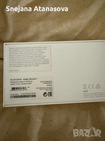 Magic mouse Apple, снимка 4 - Аксесоари за Apple - 52118224