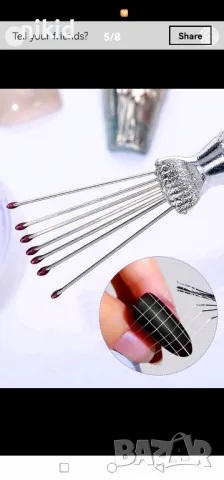 метален инструмент скулптуриране текстурна четка за моделиране фондан глина spider лак декорация , снимка 5 - Други - 41292719