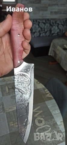 Ръчно гравирани нож, снимка 2 - Други - 53303286
