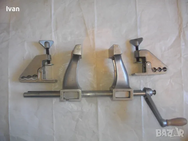 Швейцарско Алуминиево Оригинално Дърводелско МЕНГЕМЕ ZYLIZZ SWISS MADE Захват 165мм, 3,0кг , снимка 16 - Менгемета - 47459226