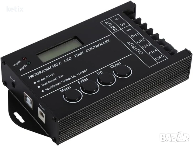 Програмируем LED контролер,DC12V 24V 20A,5 канала