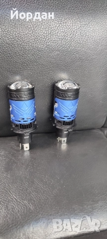 H4 led крушки с лупи 6500 k., снимка 2 - Аксесоари и консумативи - 52485704