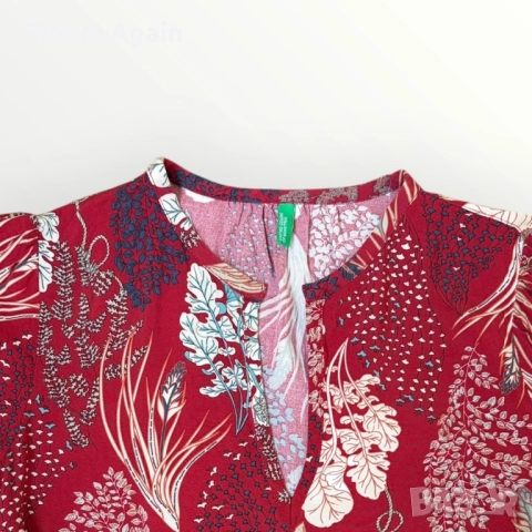 Дамска блуза Benetton, снимка 2 - Ризи - 52102667