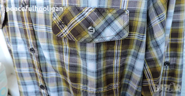 Schoffel - мъжка карирана риза за туризъм с дълъг ръкав размер XXL, снимка 3 - Ризи - 49781491