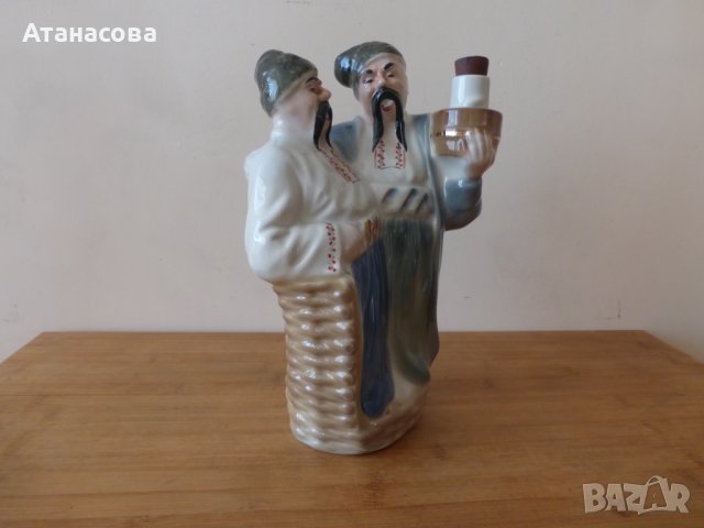 Рядка порцеланова фигура-бутилка Украйна 1990 г 3, снимка 2 - Антикварни и старинни предмети - 43690380