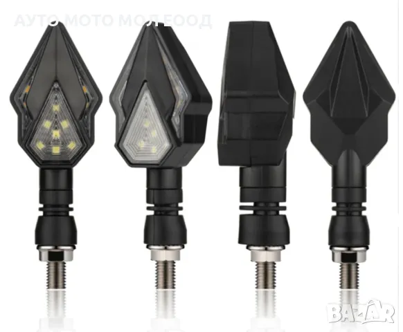 LED Диодни мигачи за мотор с дневна светлина - 2 броя., снимка 3 - Аксесоари и консумативи - 50319247