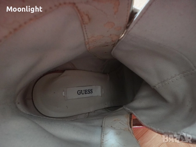 Оригинални боти GUESS естествена кожа на платформа - ботуши, номер 36-37, снимка 8 - Дамски боти - 52537671