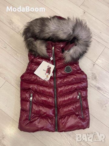 💥Moncler бордно червен дамски елек Монклер💥, снимка 2 - Елеци - 43413930