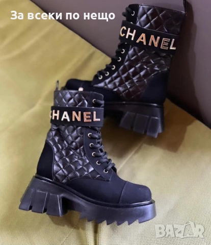 Chanel Дамски Черни Боти Шанел Код S51
