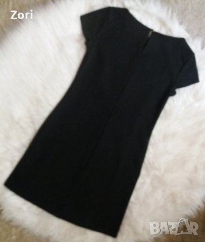 Черна вталена рокля , снимка 3 - Рокли - 40764972