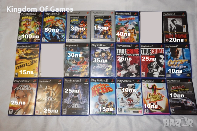 Игри за PS2 Crash Mutant/Barnyard/Max Payne/Time Crisis 2 3/Tomb Raider/True Crime NYC/IHRA DRAG 
