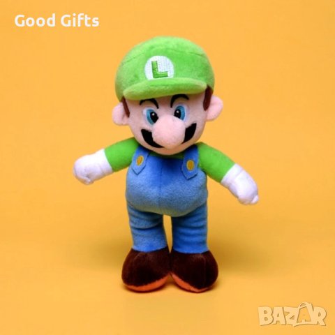 Плюшена играчка Луиджи Super Mario, снимка 5 - Плюшени играчки - 42938277