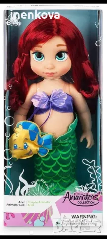 Оригинална кукла Ариел Малката русалка от Disney Store - Disney Animators' Collection Цена 68лв., снимка 3 - Кукли - 48342070