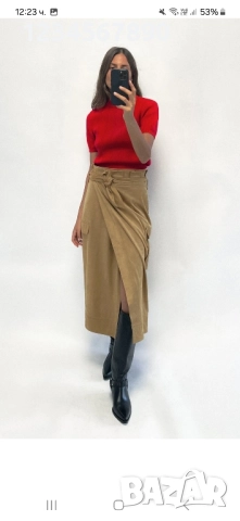 Нова пола тип прегърни ме на Zara 