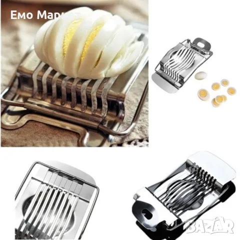 Уред за ръчно рязане на варени яйца от неръждаема стомана, снимка 3 - Други - 48899949