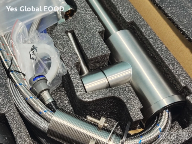 DAYONE кухненски смесител 360° въртящ се с 3 струи неръждаем, снимка 12 - Други - 51984777