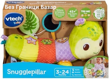Нова Многоцветна Сензорна Гъсеница VTech - Идеална за Бебешка Игра